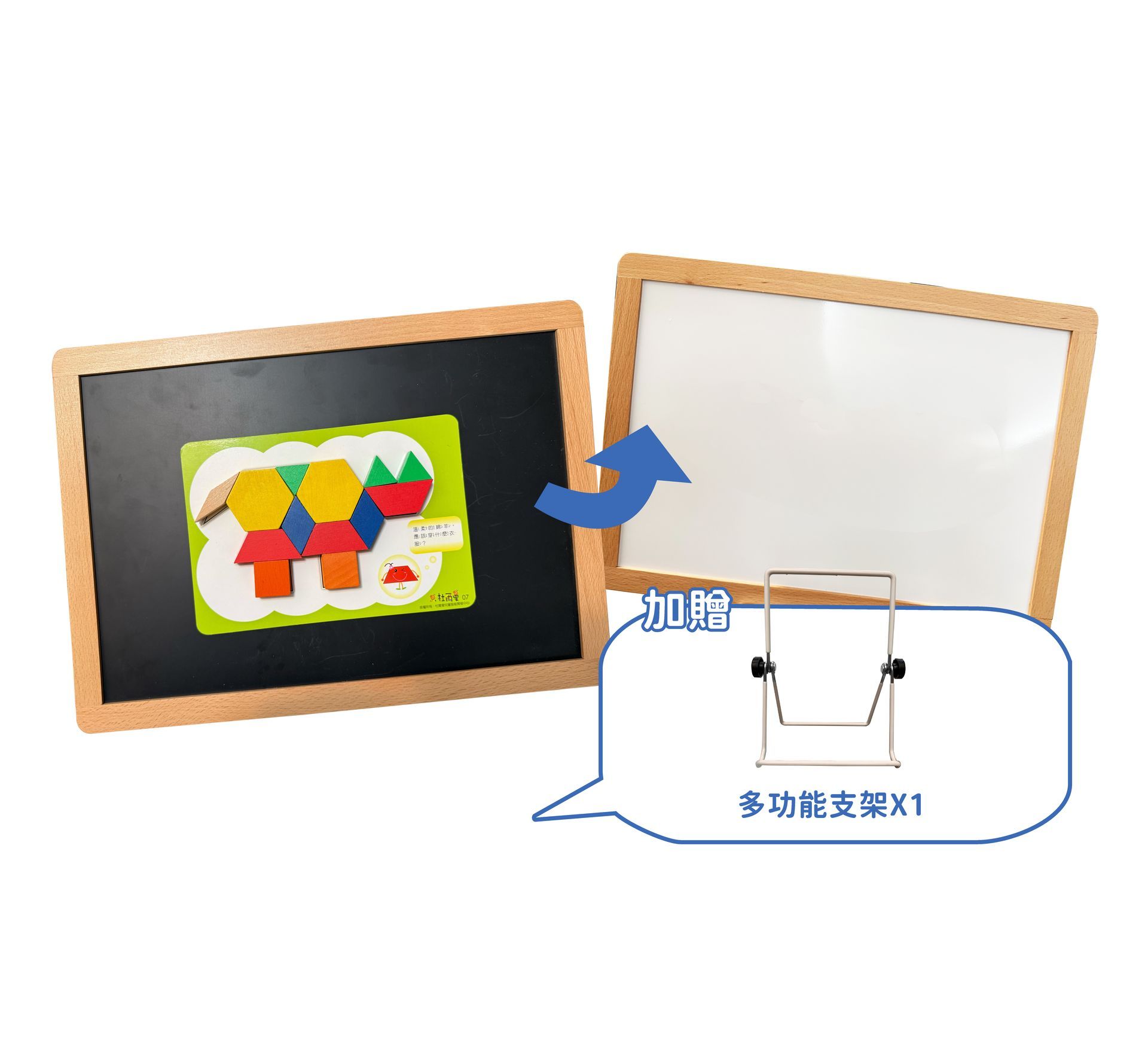 多功能-雙面磁性黑白板
