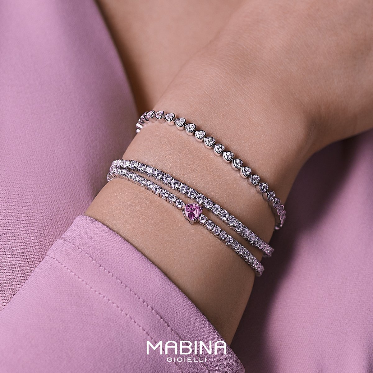MABINA Girocollo In Argento 925 Con Zirconi – Desiderio Infinito – Choker Elegante Per Donna - 4