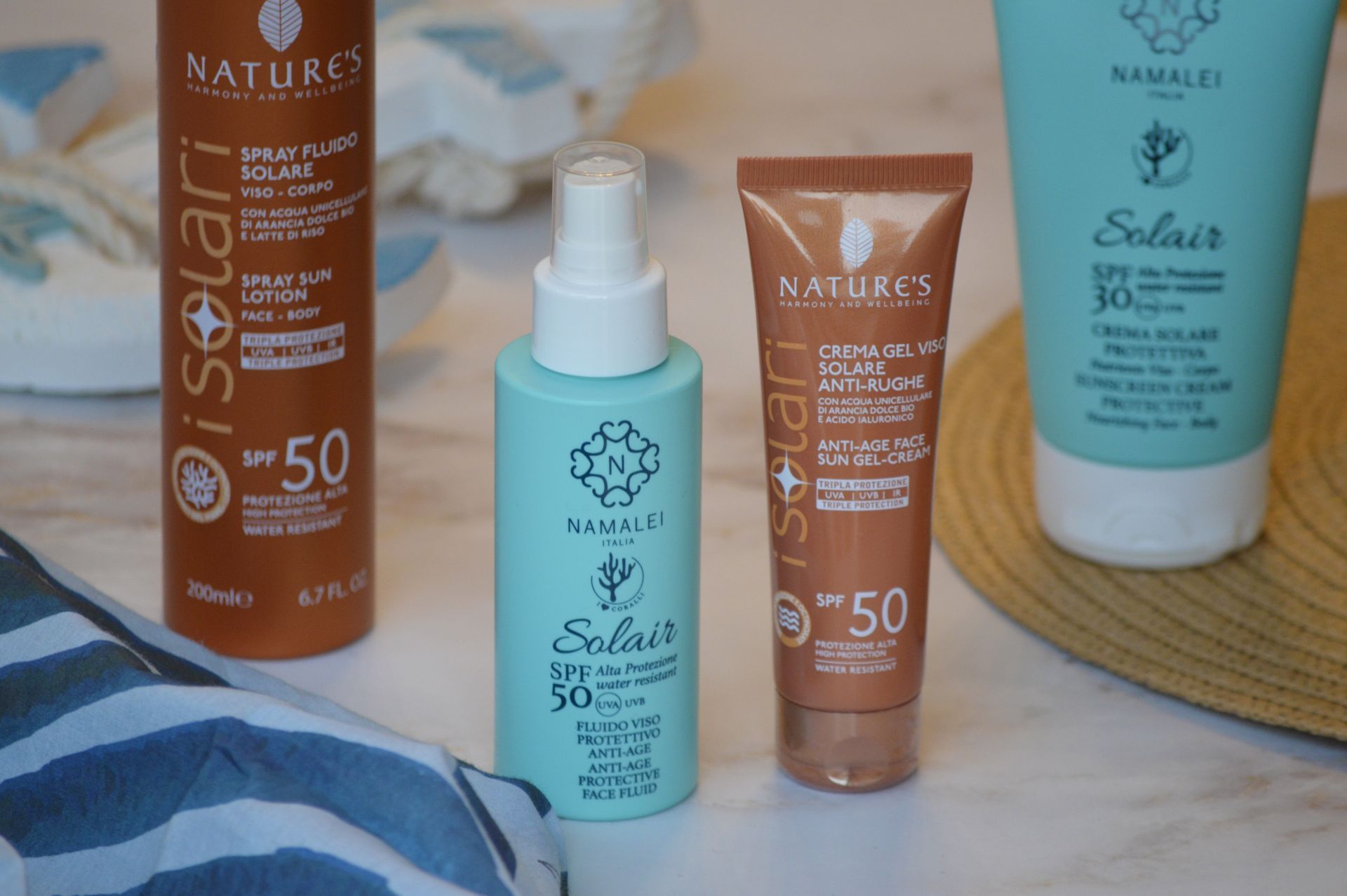 Creme solari Nature's e Namalei