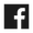 Un logo Facebook noir et blanc dans un carré sur fond blanc.
