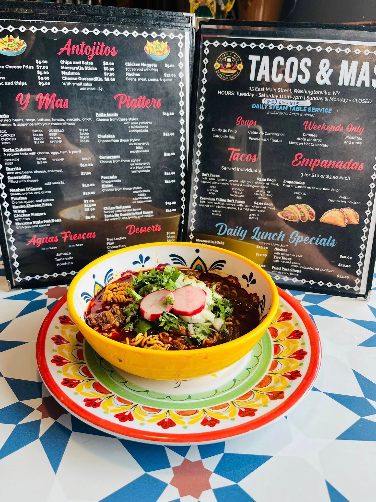 Tacos Y Mas Menus