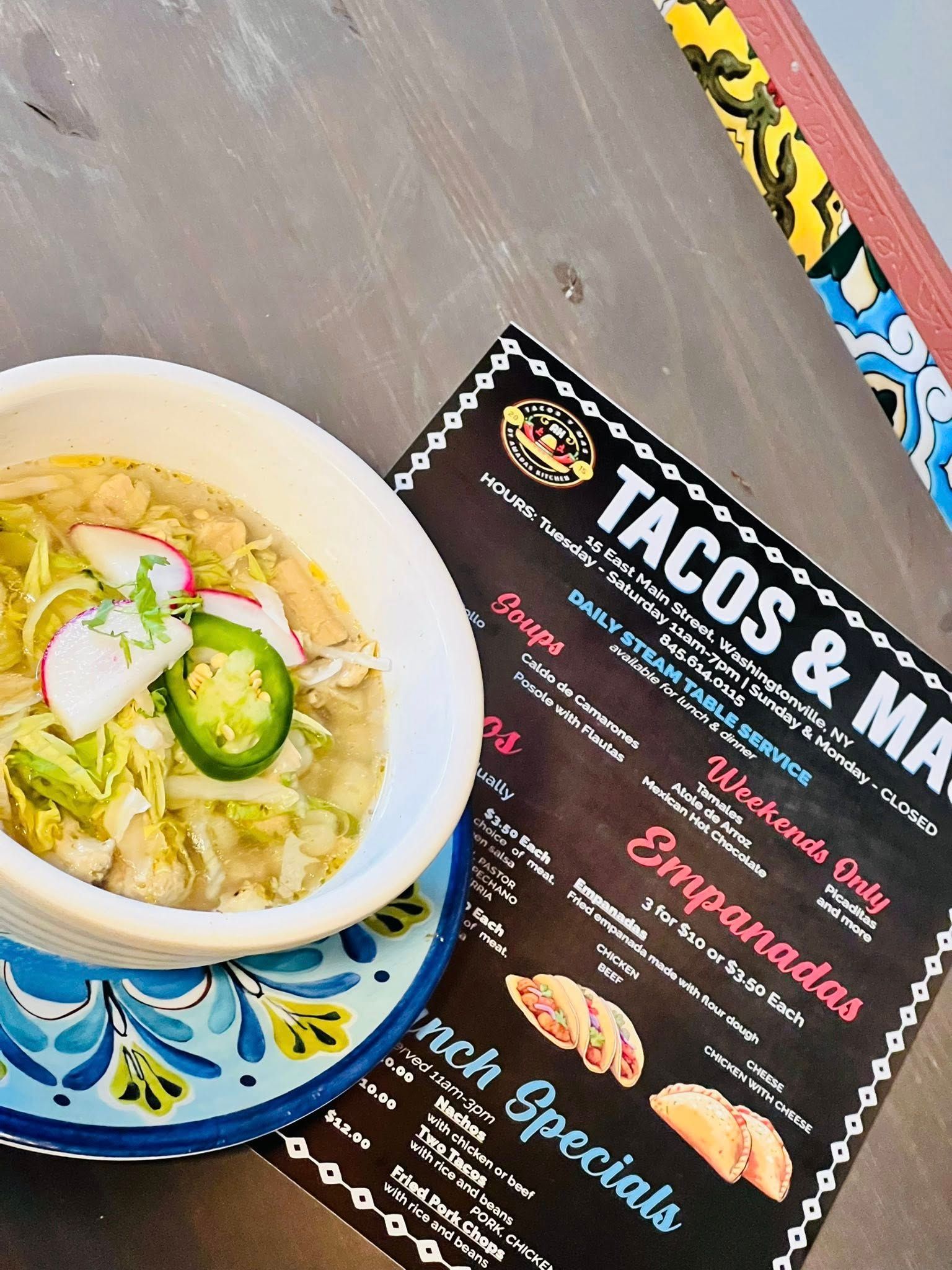 Tacos Y Mas Menu