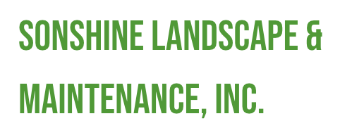 The logo for sunshine landscape and maintenance inc.