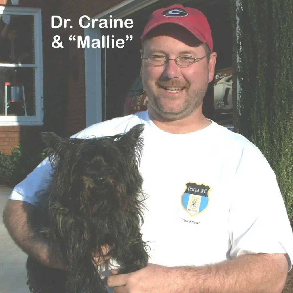 Dr. Craine and dog