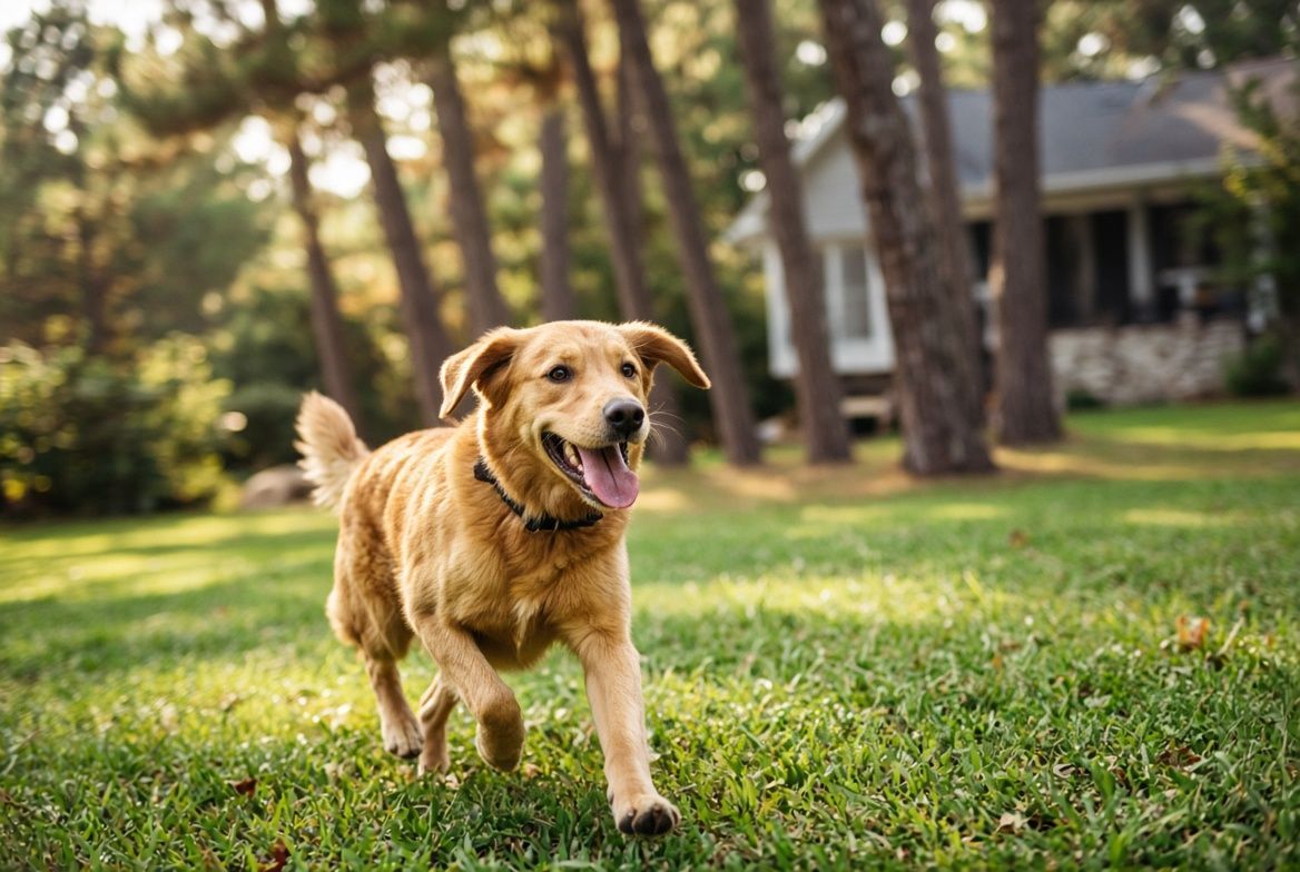 Freedom to run in yard