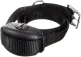 Black dog collar with a device attached.