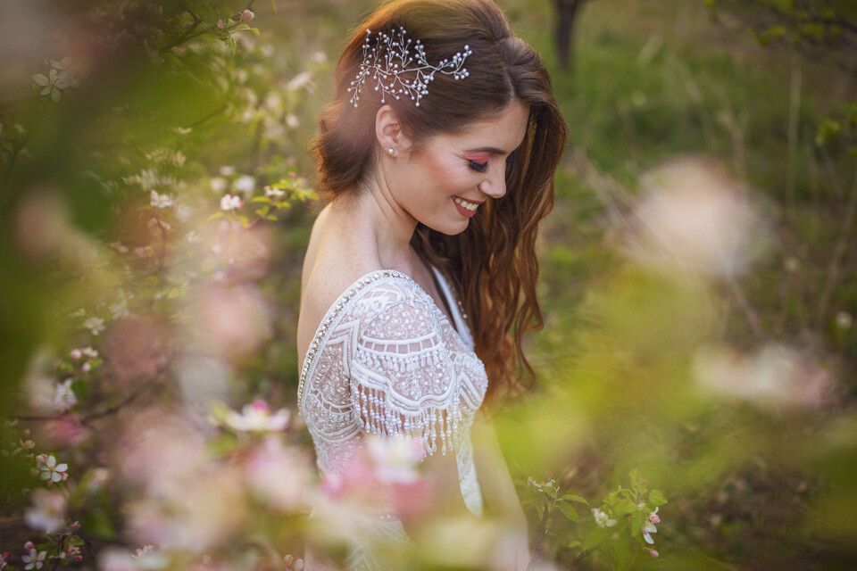 modella per acconciature da sposa a Varese
