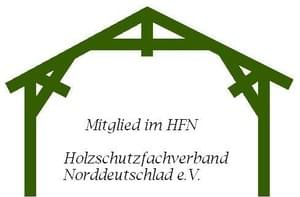 Green logo: wooden frame with text