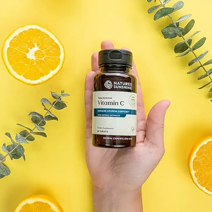 bottle of vitamin C tablets