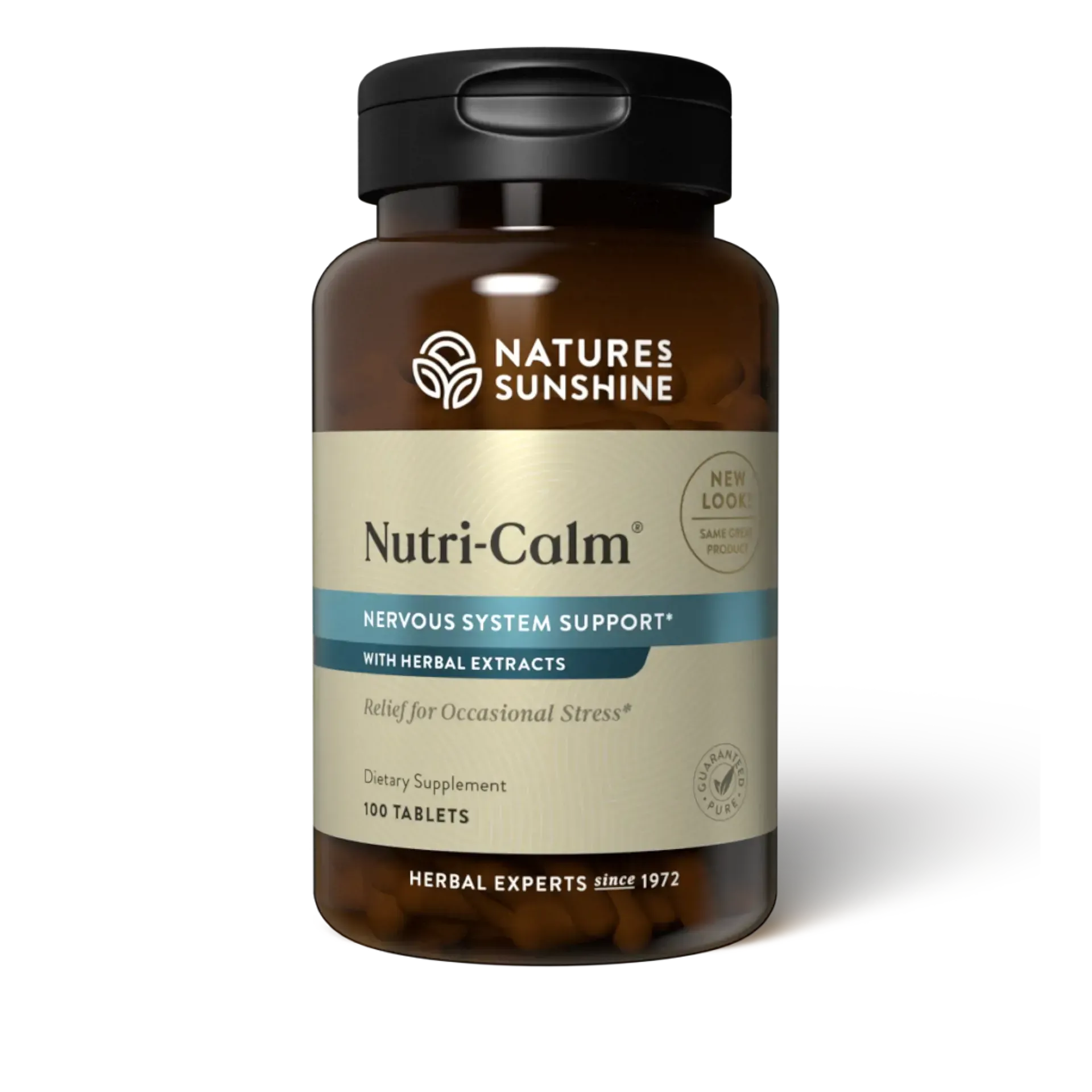 a bottle of nature 's sunshine nutri-calm nervous system support