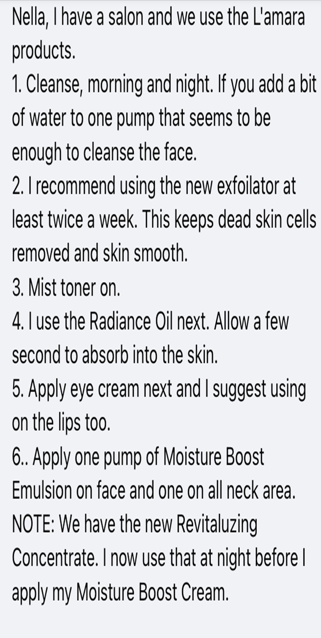 a list of steps to apply moisture boost cream