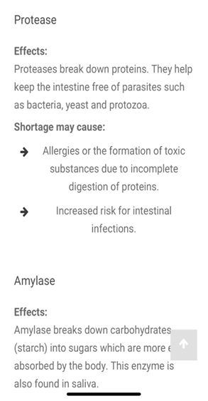 high potency Protease digestion and enzyme break down