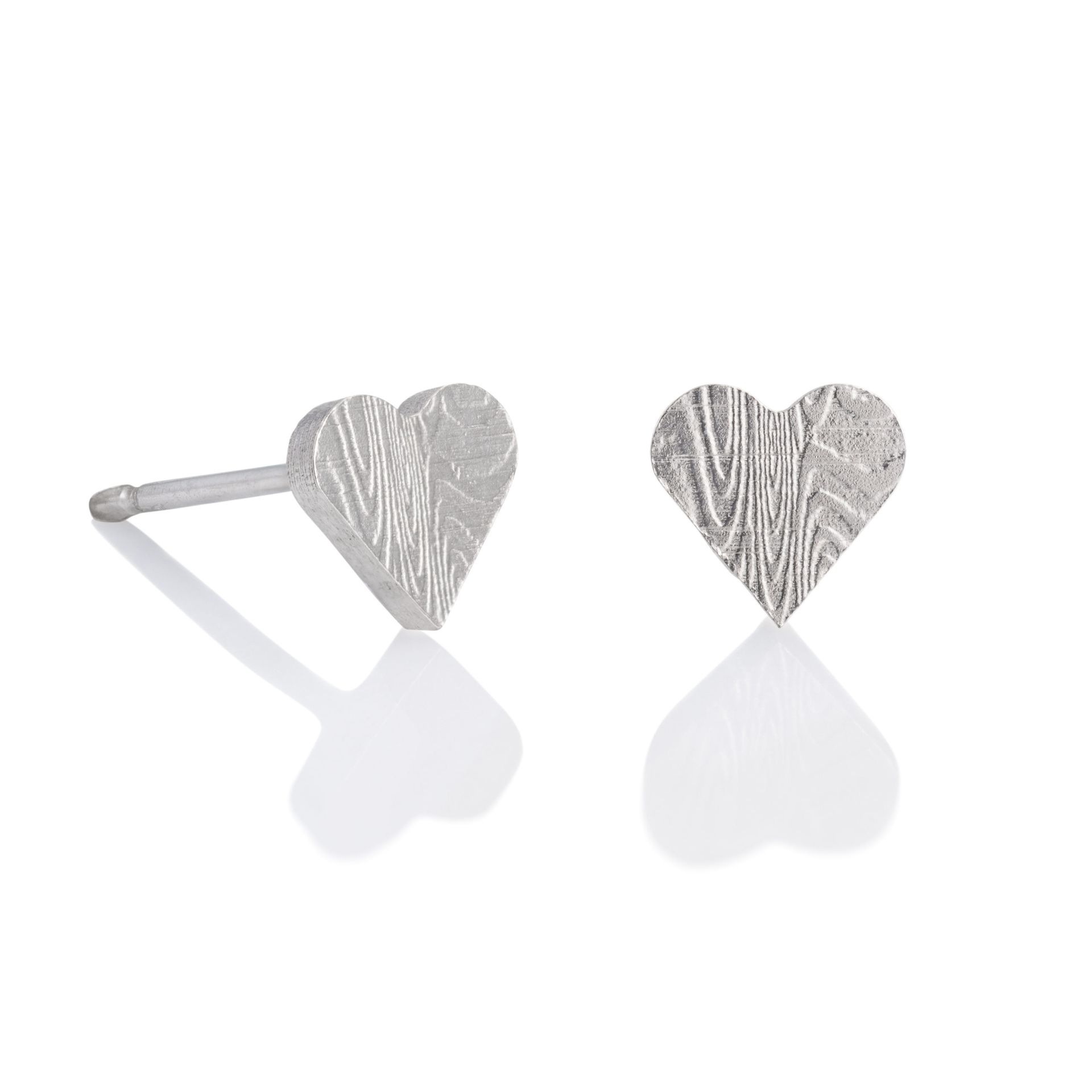 Damascus Stud - Heart