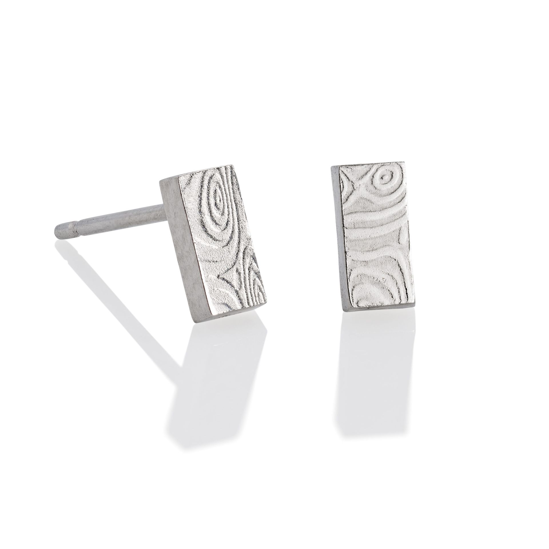 Damascus Stud - Small Rectangle