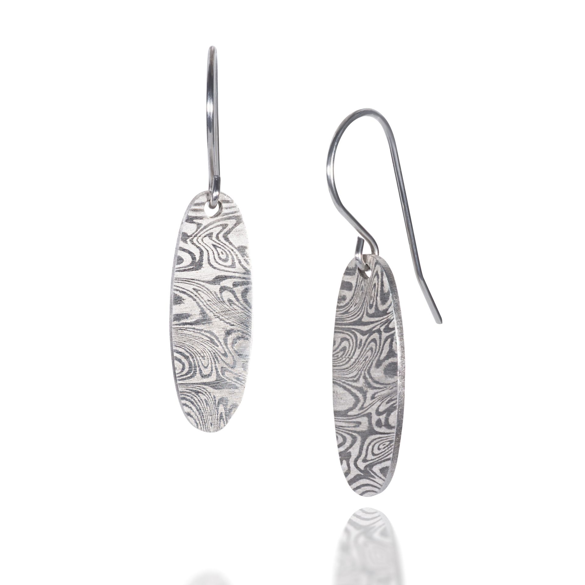 Damascus Dangle - Oval