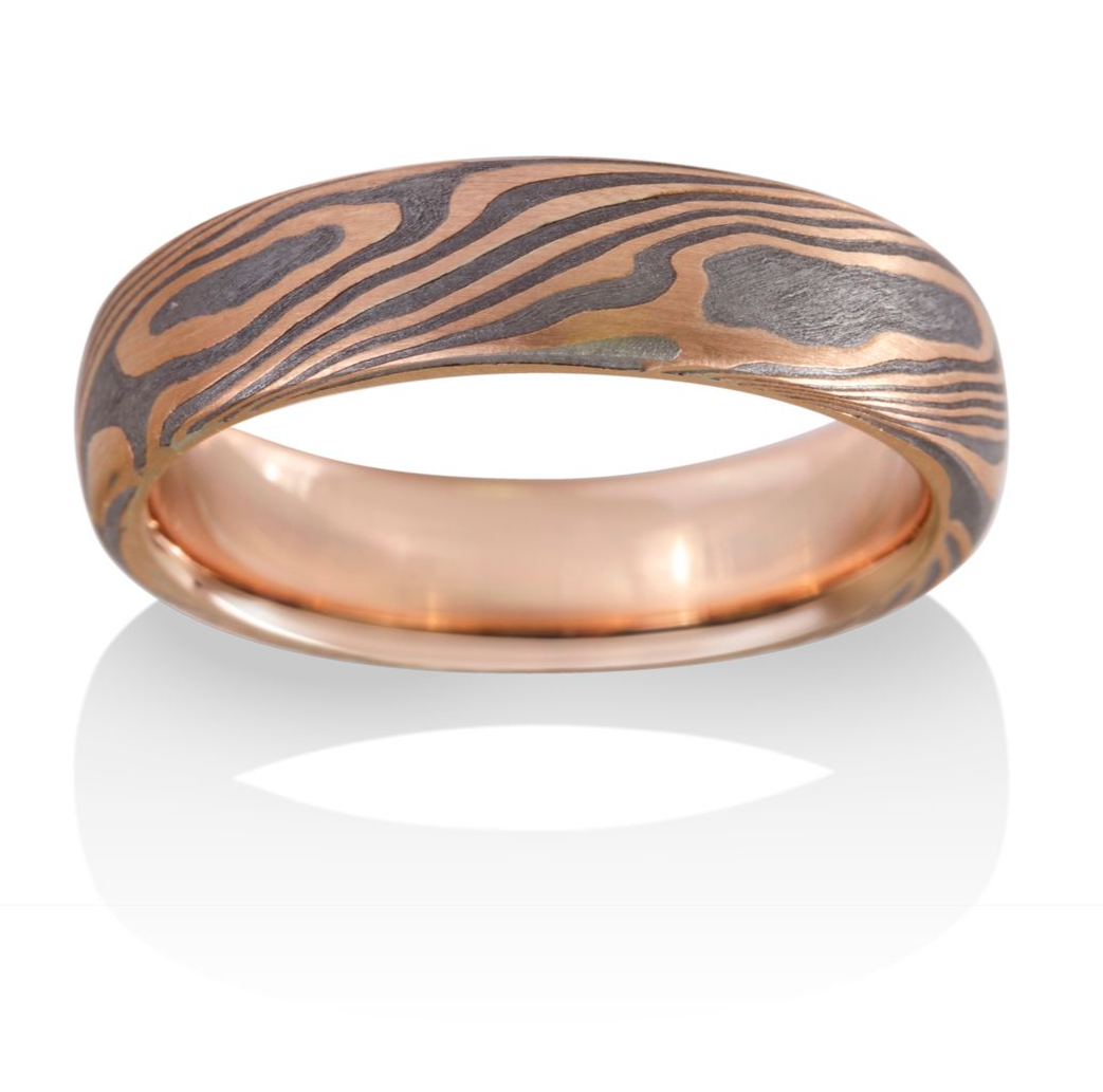 Maple - 14K Red Gold, Meteorite