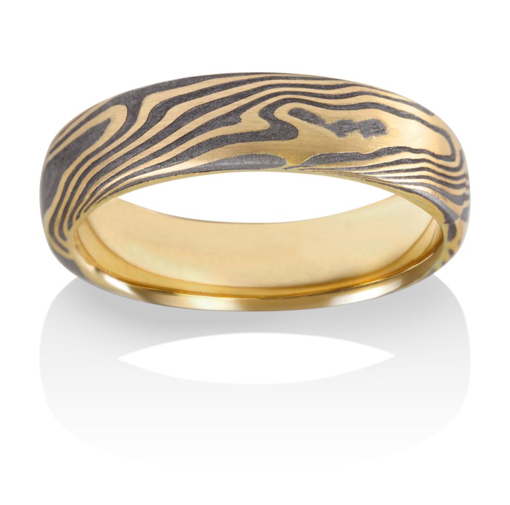 Maple - 18K Yellow Gold, Meteorite