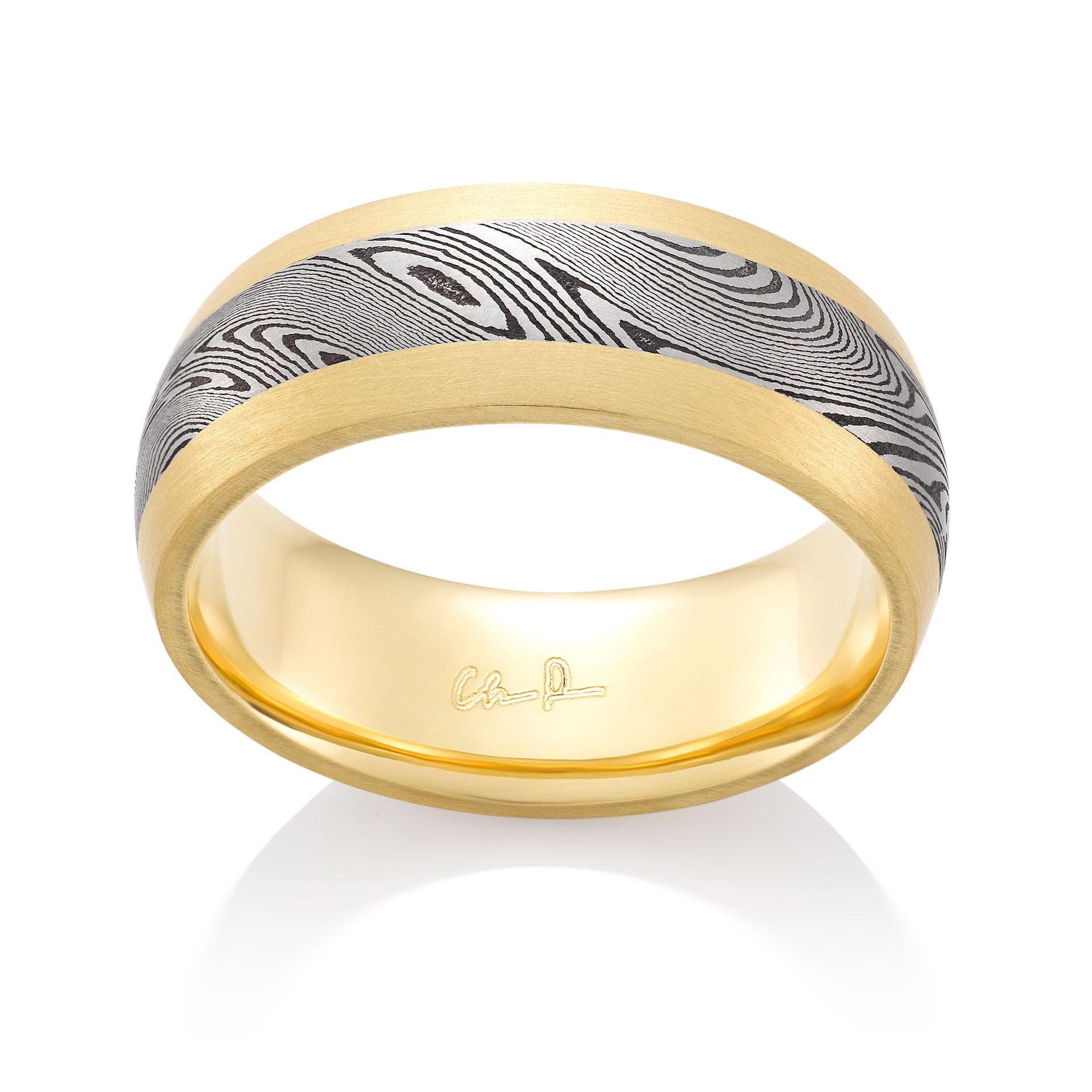 Supernova - Wide 18K Yellow Gold Channel