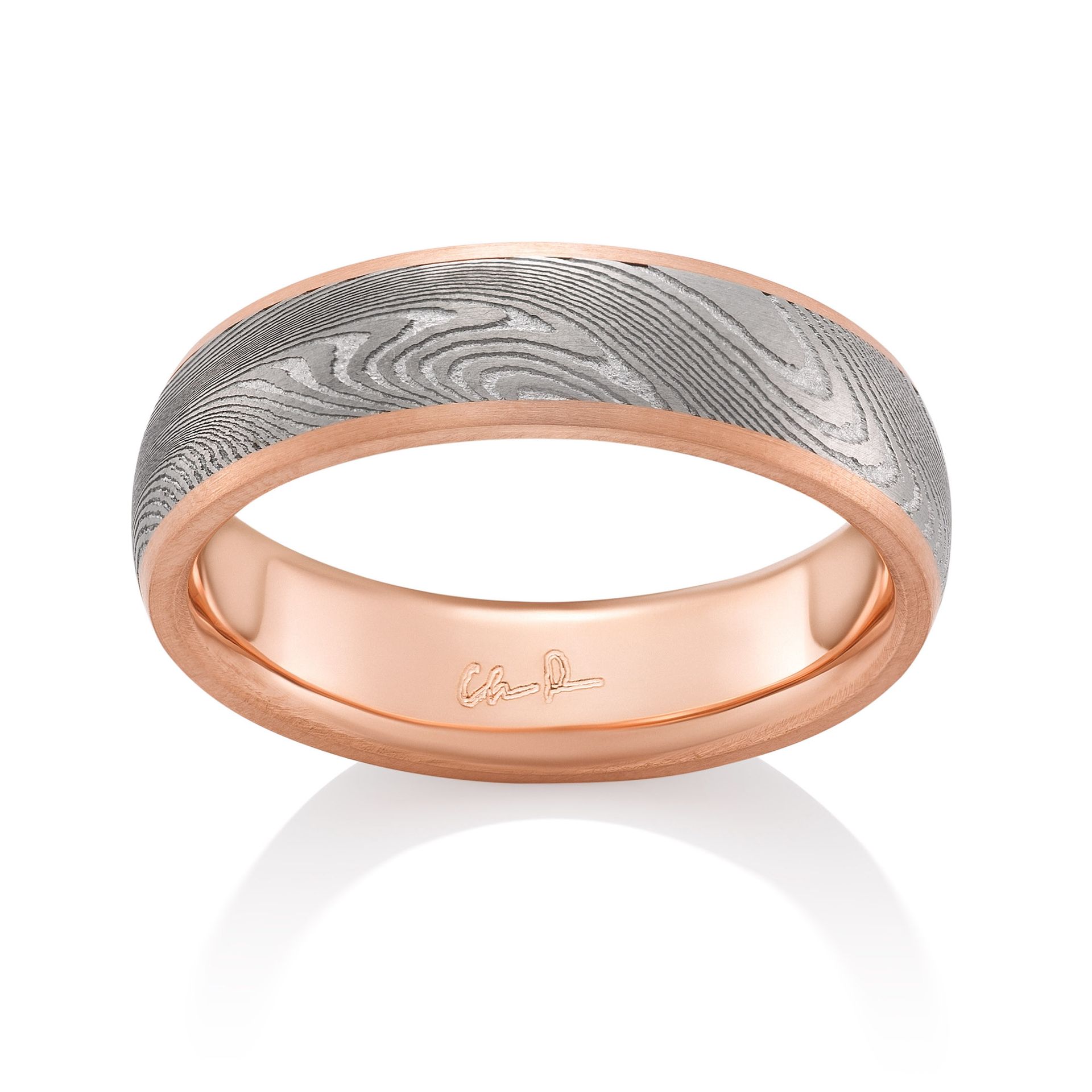 Supernova - Narrow 14K Red Gold Channel