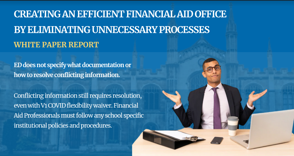 133. Financial aid consulting professionals helping higher education teams