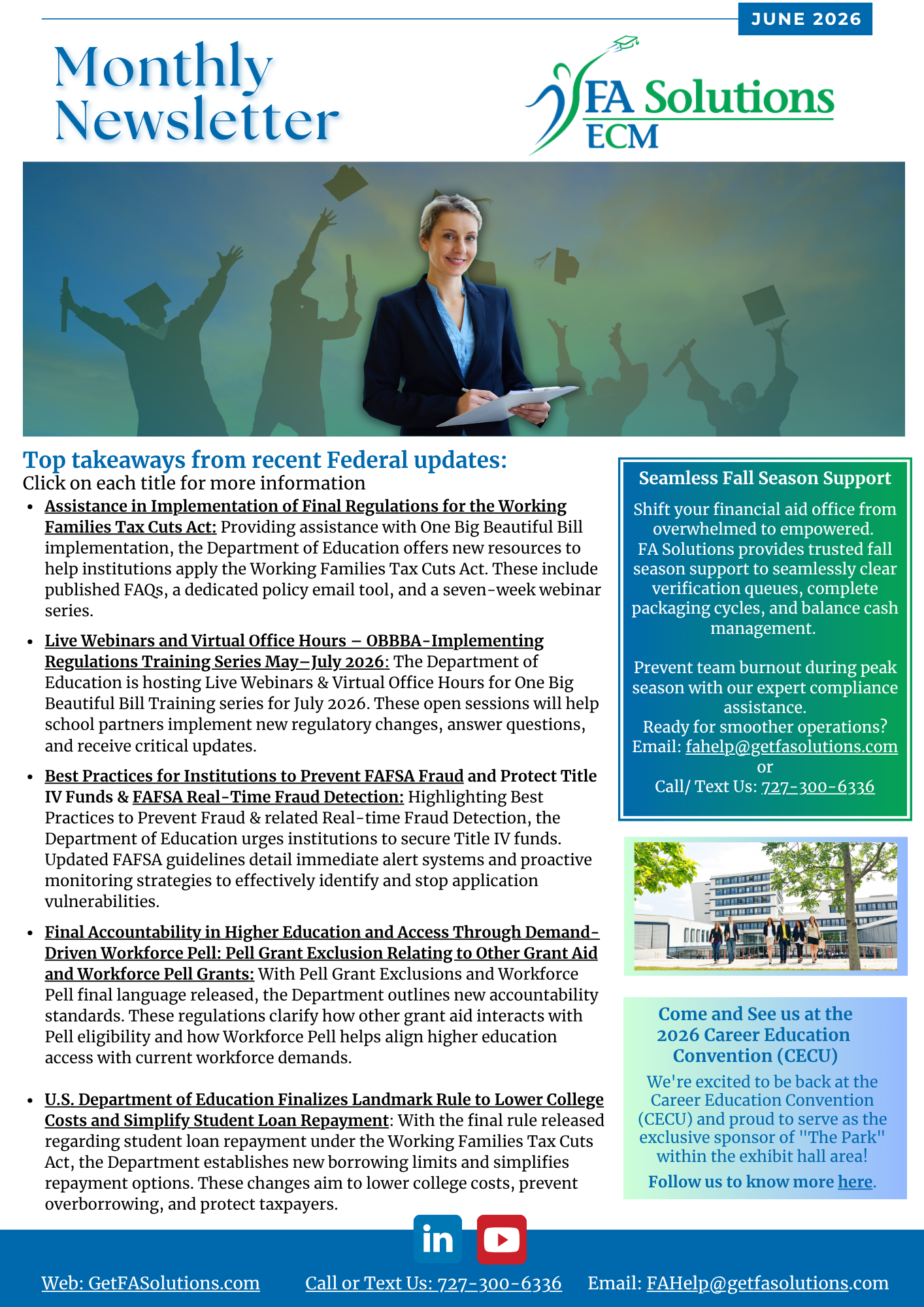 228. Higher education consulting services improving financial aid performance
