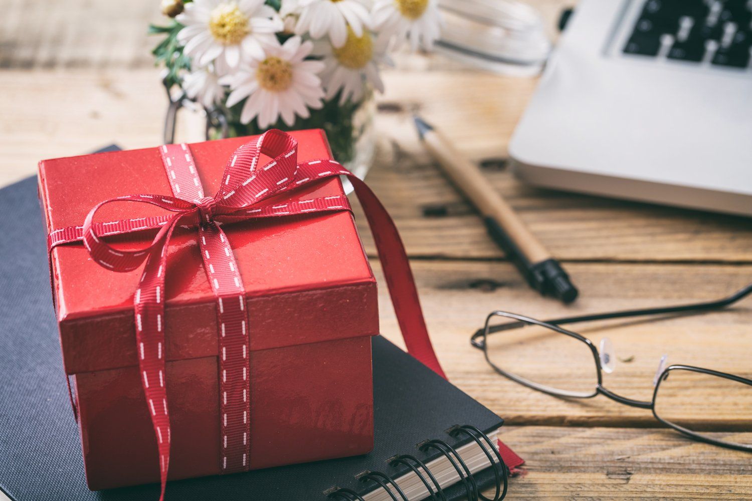 A red gift box