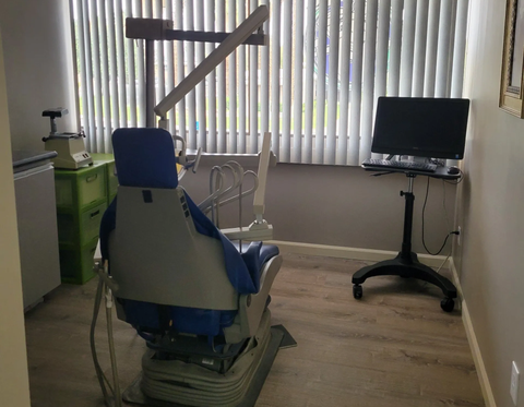 Dental Health — Happy Patient in Dental Chair in Palm Springs, CA Dental Health — Happy Patient in Dental Chair in Palm Springs, CA