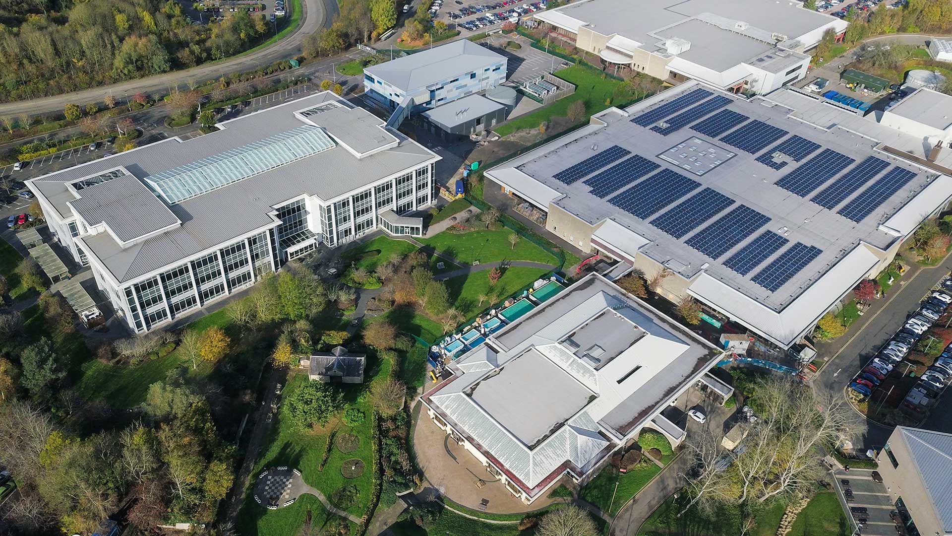 business powered by solar system