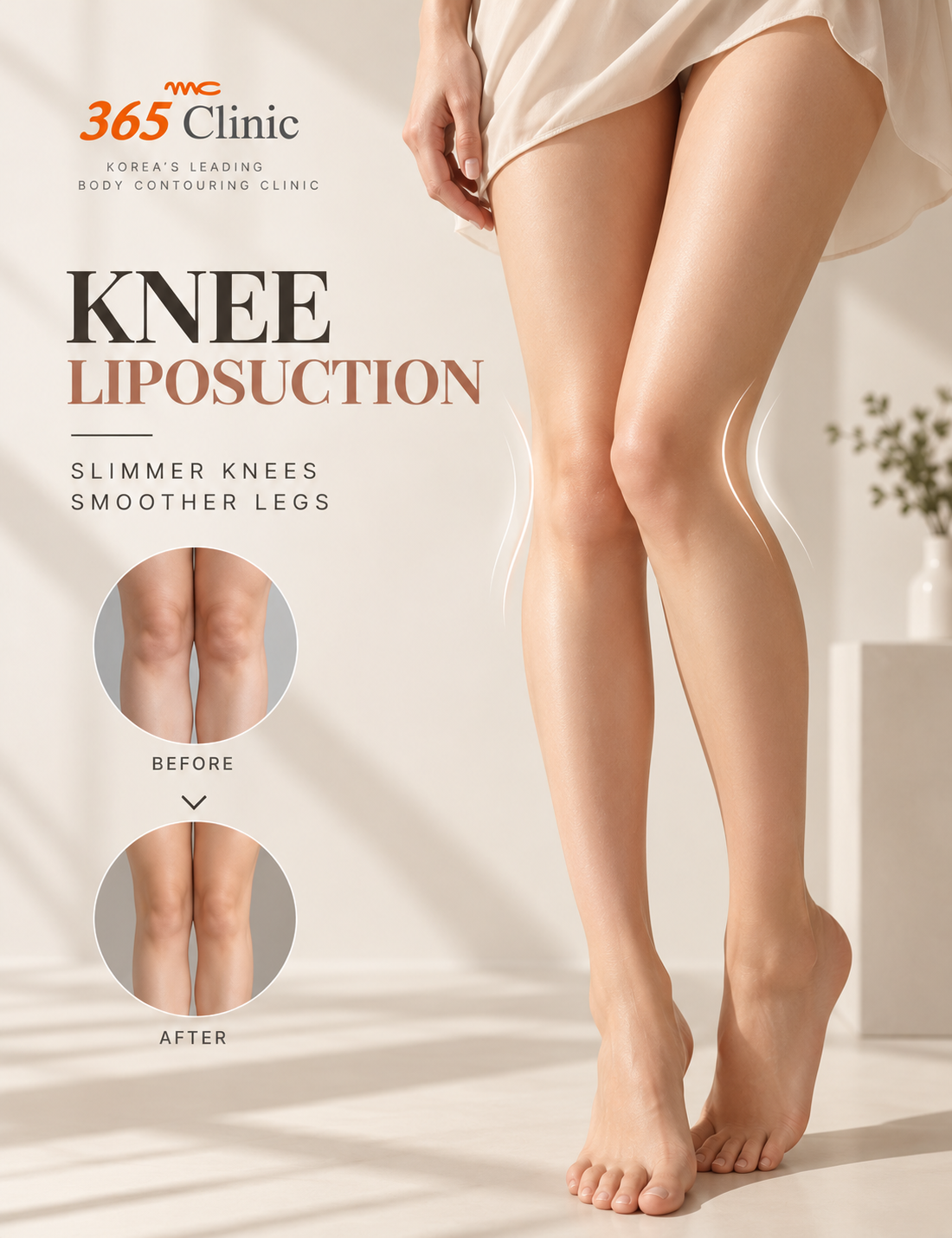 Knee liposuction at 365mc Seoul