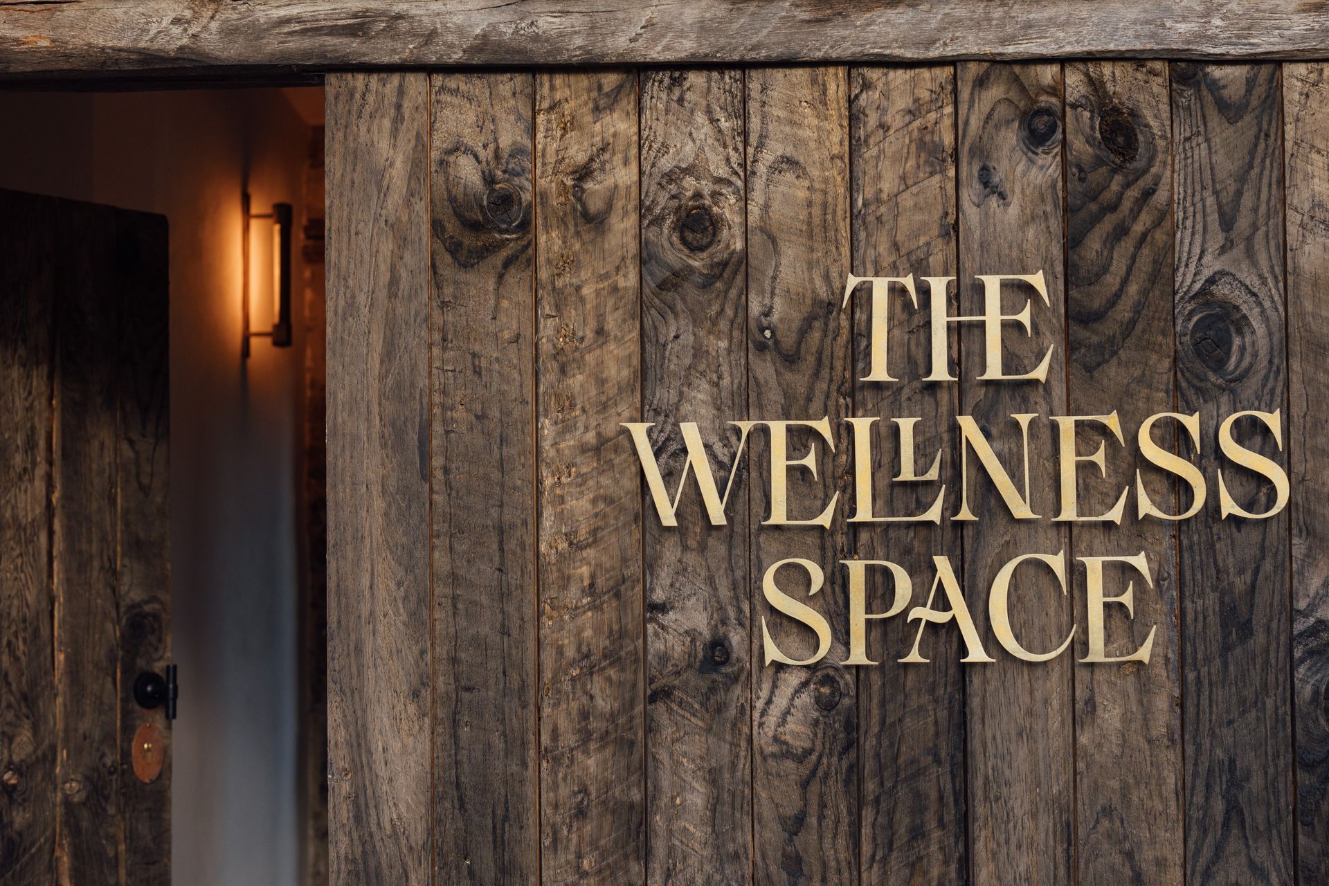 Wooden door with 
