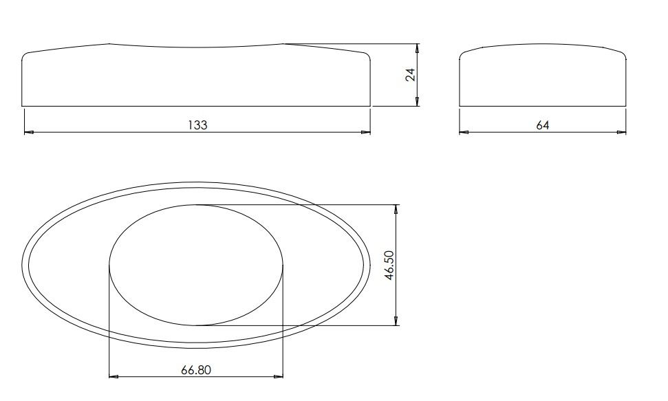 Cover Plate for 22007 Spigot Satin Finish Duplex 2205