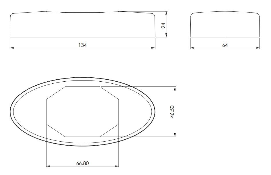 Cover Plate for 22008 Spigot Satin Finish Duplex 2205