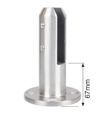 Glass Spigot Base Fix 12 - 15mm Glass Round Model Duplex 2205 stainless