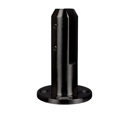 Glass Spigot Base Fix 12 - 15mm Glass Duplex 2205 PPC Matt Black