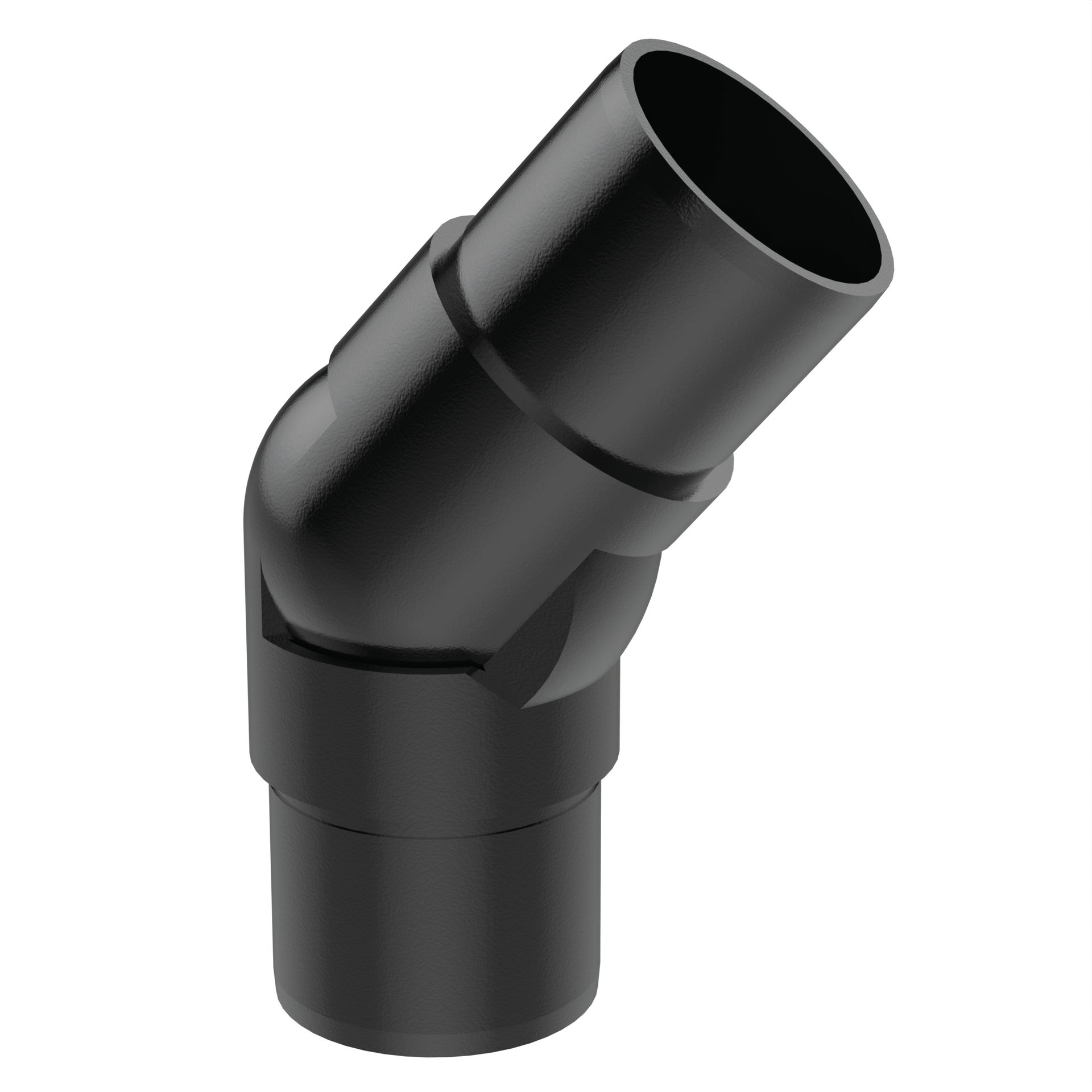 Adjustable Elbow - Smooth To Touch - 42.4mm Fix 0 - 70 degree angle