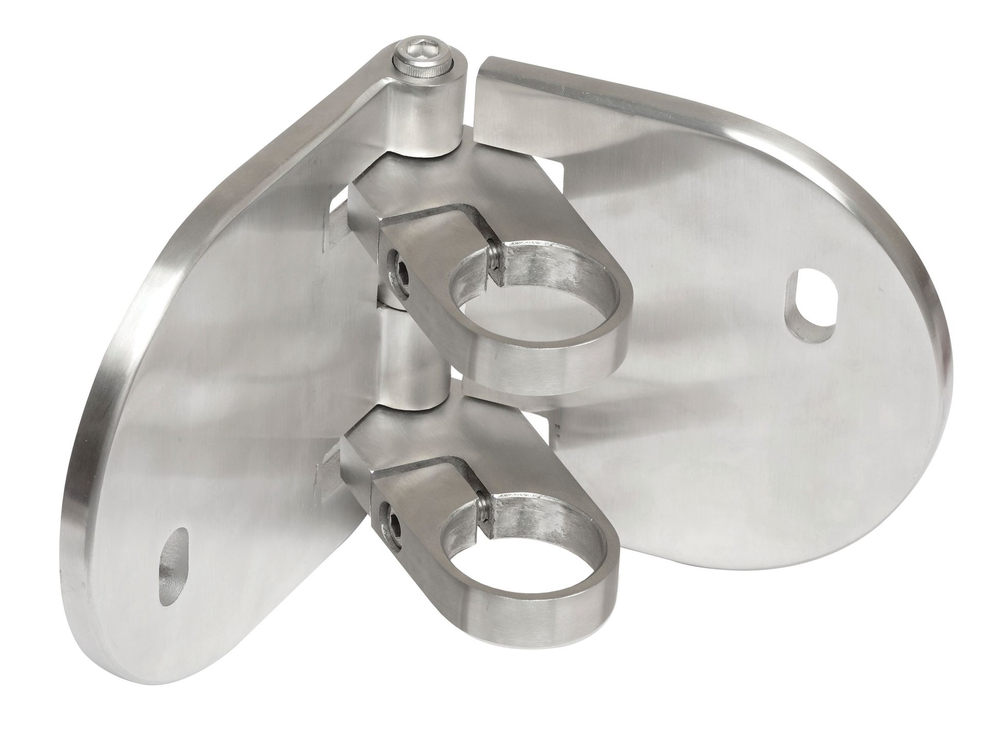 Adjustable Baluster Bracket - 42.4mm Rectangular For Internal & External Use 316