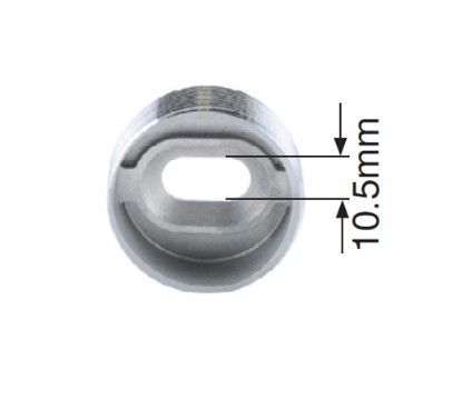 Black Adj.Stand Off Bracket - 50mm O/D x 50mm For Glass from 8 - 25.52mm 316 S/S Satin