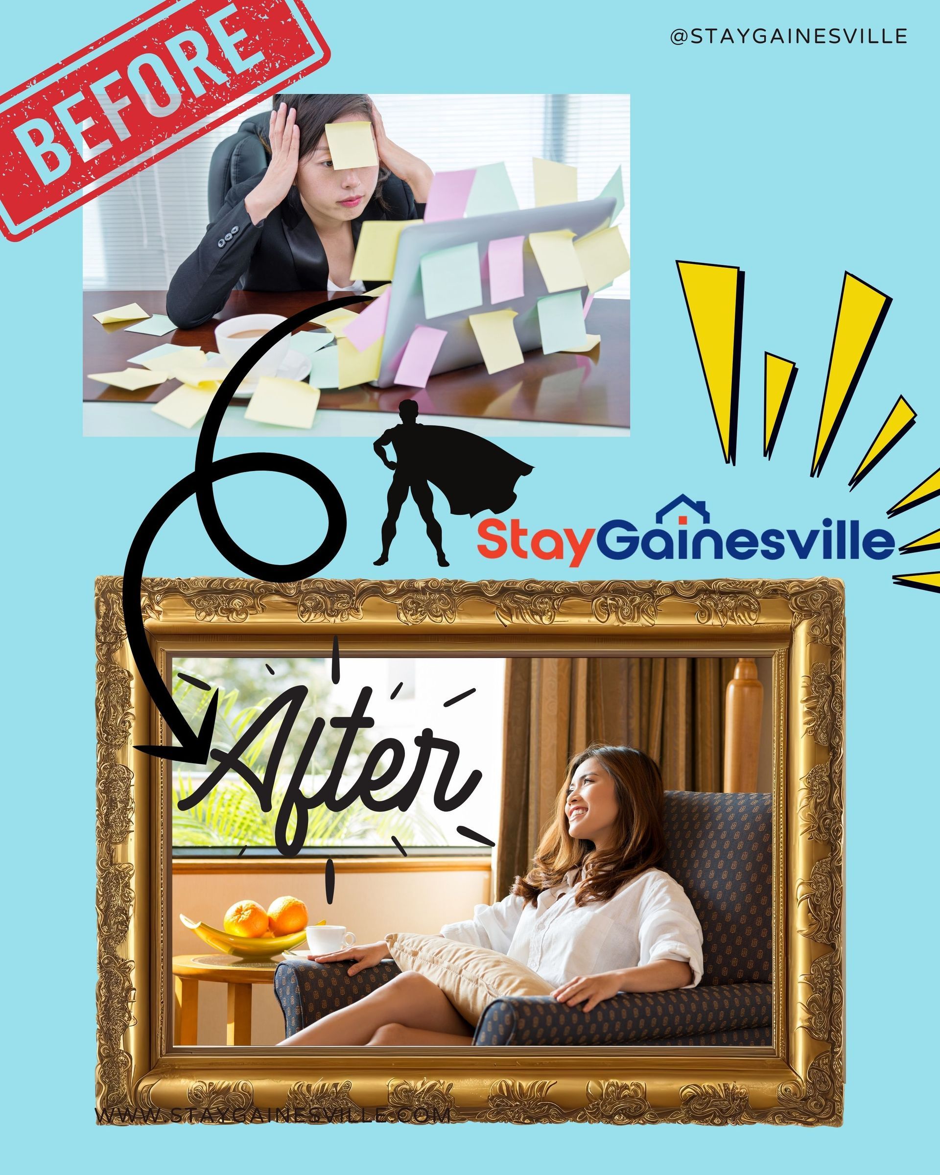 AirBNB owners choose StayGainesville for their full service management.