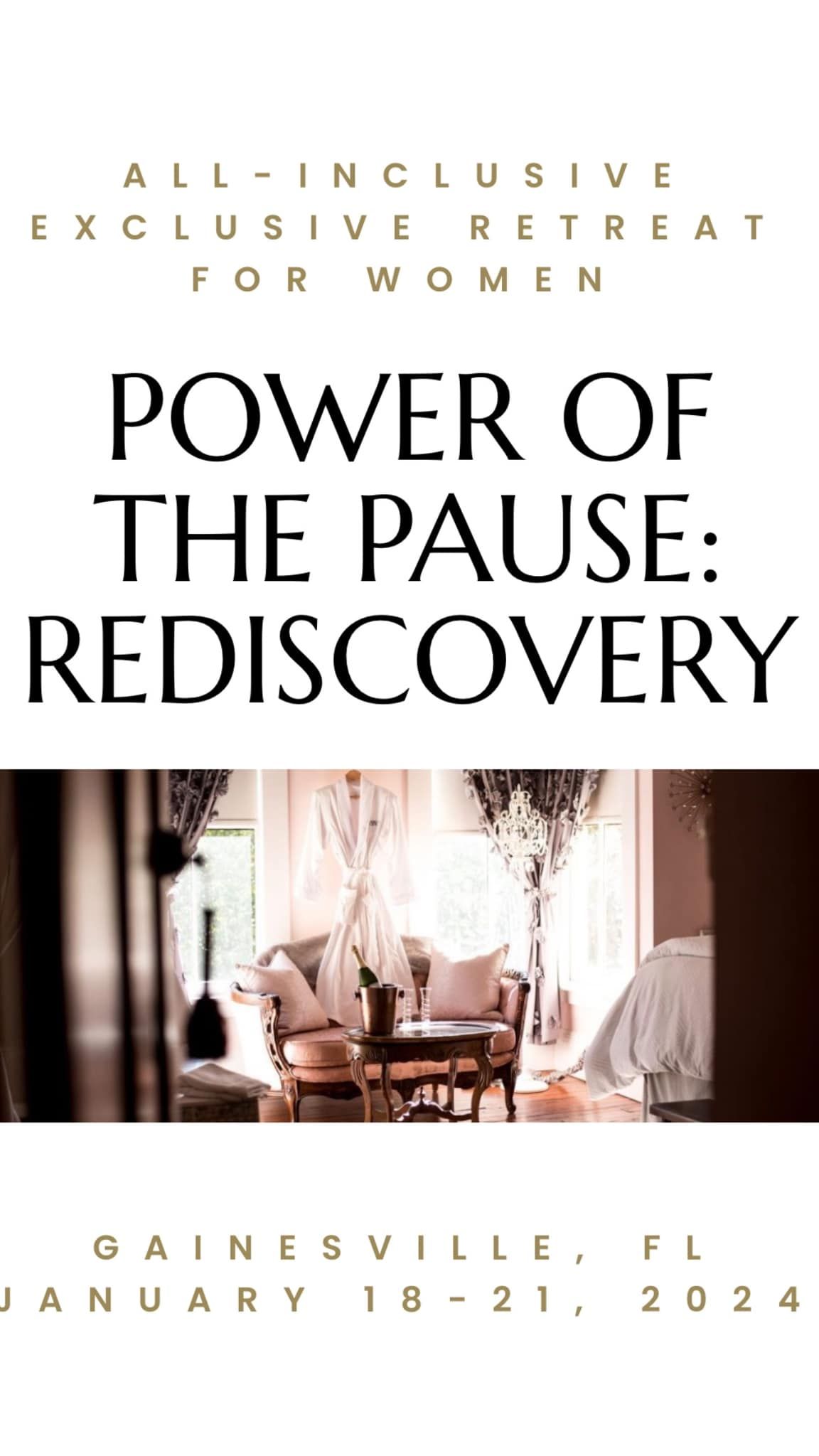 Power of the Pause Retreat with Marcella Scherer at The Laurel Oak Inn and The Camellia Rose Inn. 