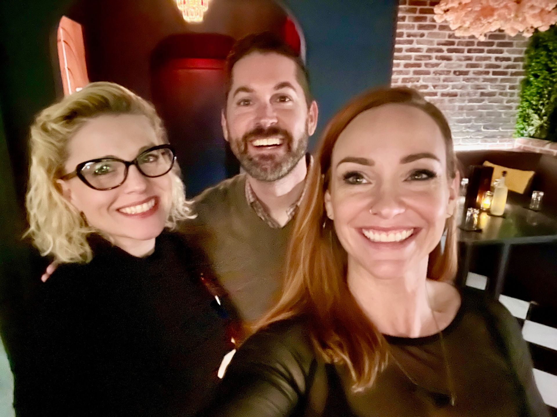 James Blythe and Tara Blythe, owners of Kin Bar and Kristin Frost Amron, General Manager of Kin Bar.
