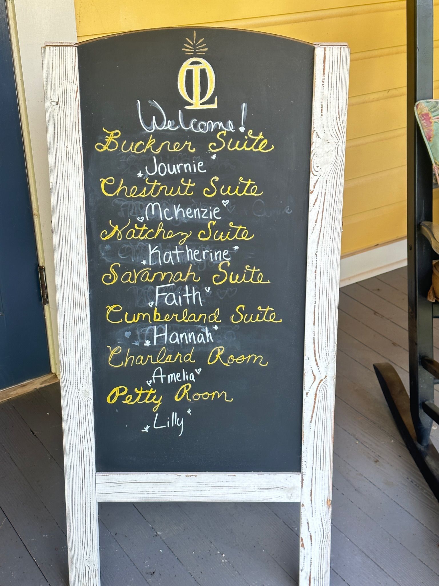 Personalize Welcome to Historic Inn