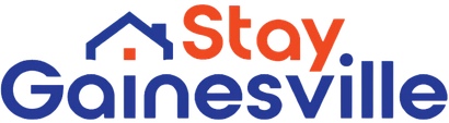 Blue and Orange Staygainesville Logo