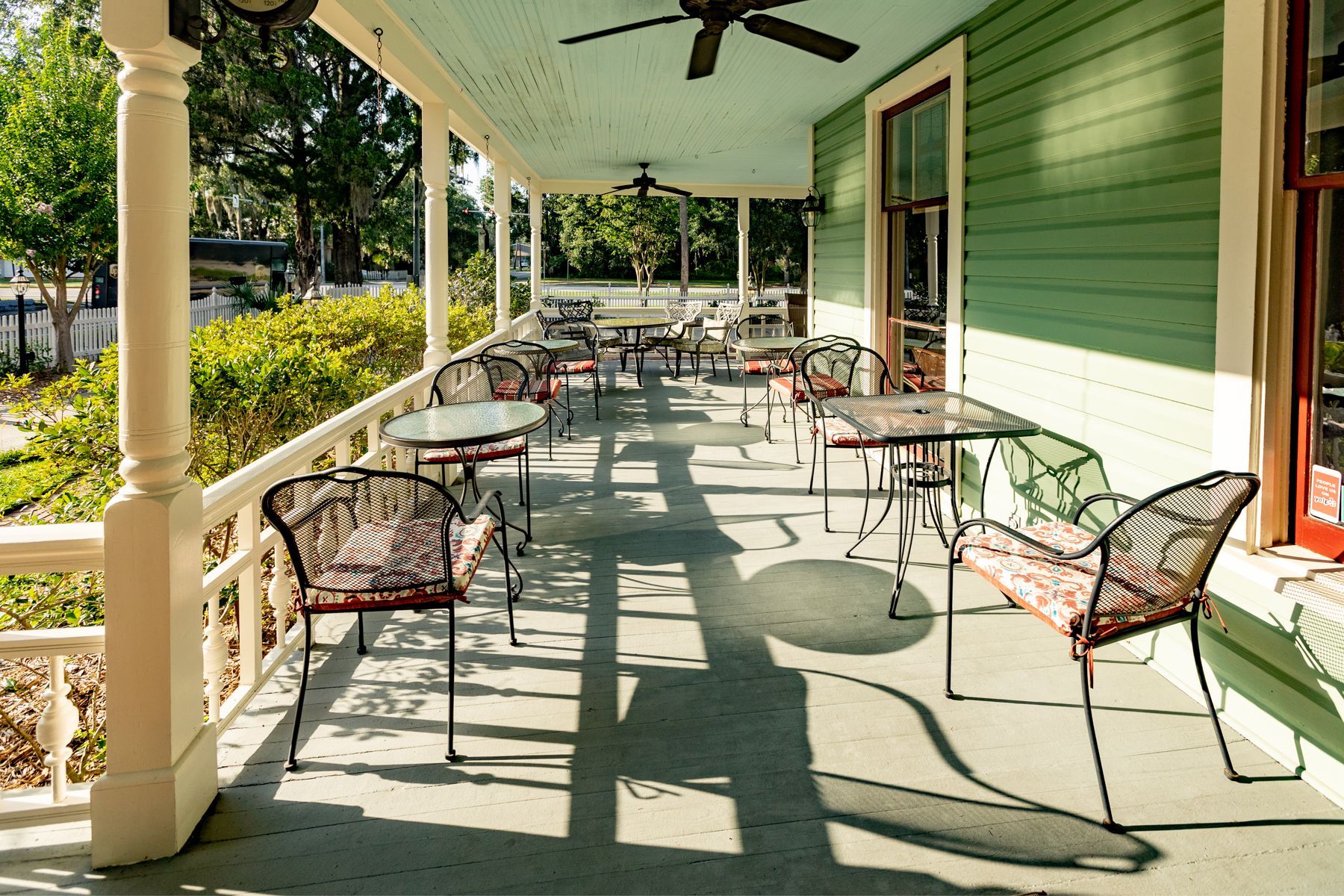 Interior and exterior of the Camellia Rose Inn - rent the inn as a whole home AirBNB or VRBO.