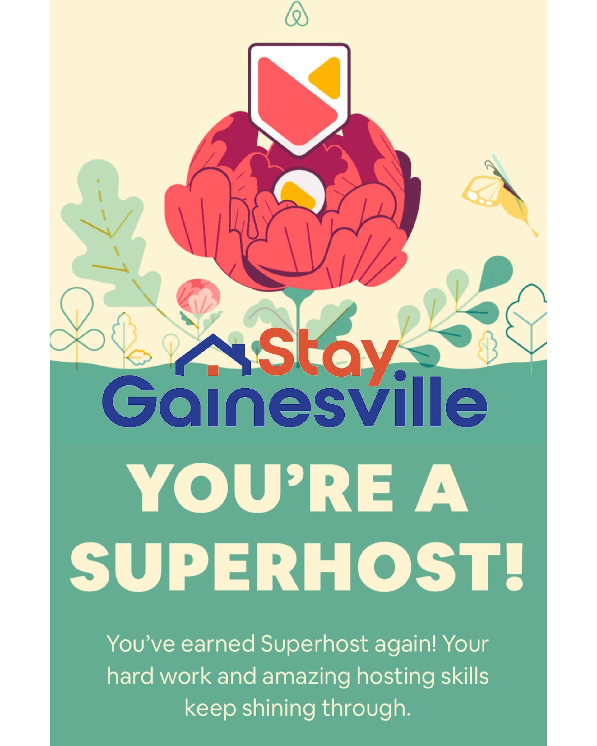 Superhost Gainesville, FL - Property Management and Guest Happiness
