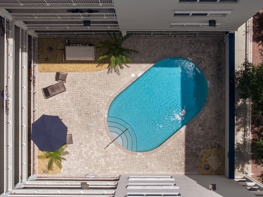 Pool at a StayGainesville rental property.