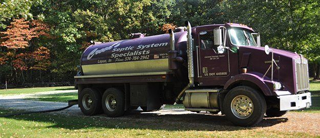CREED Septic Truck — Plymouth, IN — Creed Septic System Specialist CREED Septic Truck — Plymouth, IN — Creed Septic System Specialist