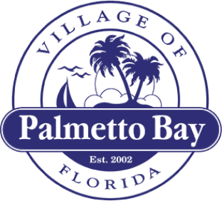 A logo for village of palmetto bay florida