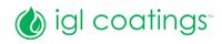 IGL Coatings green logo with a leaf droplet icon and text on a white background