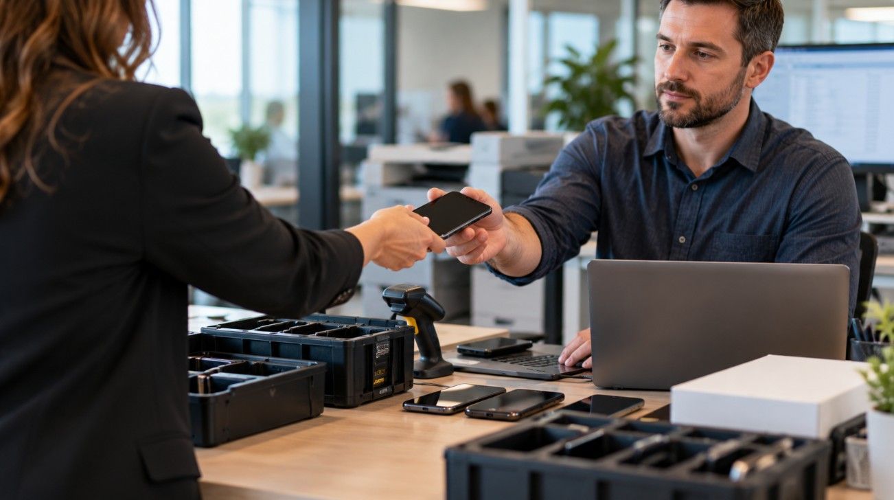 Employee Returning cell phone