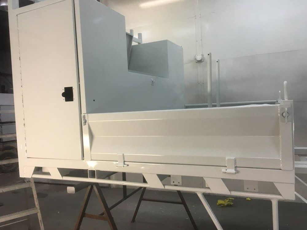 A Truck Bed Trays With A New Finish White Powder Coating — ASSB Armidale Sand And Soda Blasting In Glen Innes, NSW